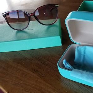 Tiffany and co sunglasses.  Brown gradient color.